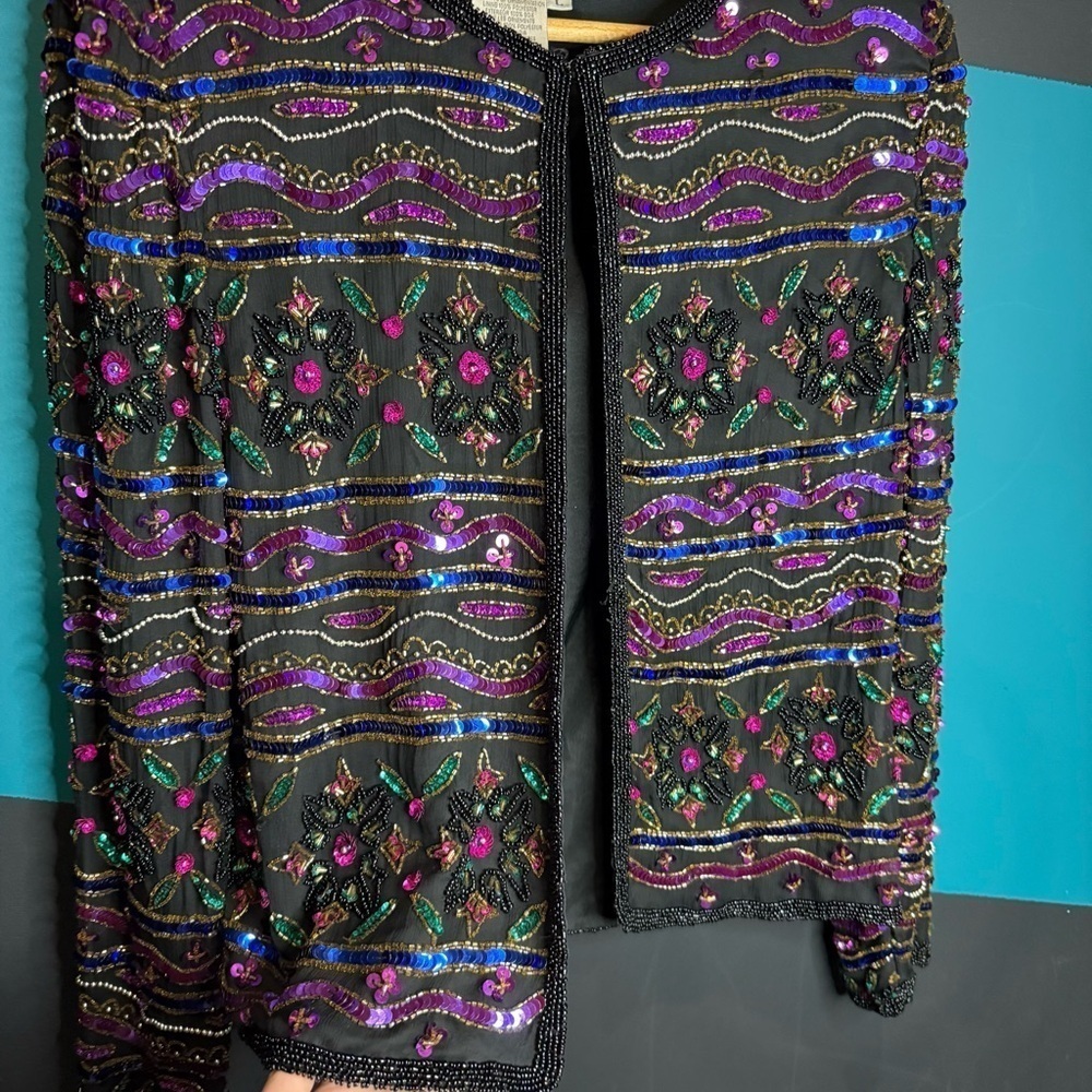 Embroidered Multicolor Jacket - Picture 6 of 12